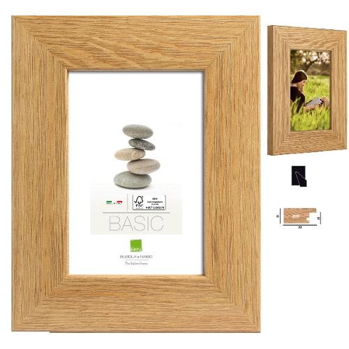 Bubola & Naibo Cornice legno (18x24cm) TRENDY SANDRA Rovere opaco 6110 03 06