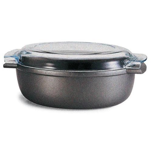Risoli Rostiera Alluminio antiaderente (36x24cm) con coperchio SAPORELLA Nero 00109F 36T00