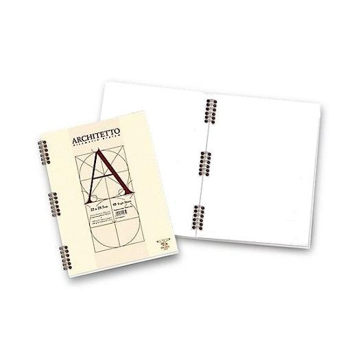Pigna Quaderno con spirale fogli bianchi nessuna rigatura A4 ARCHITETTO 023039