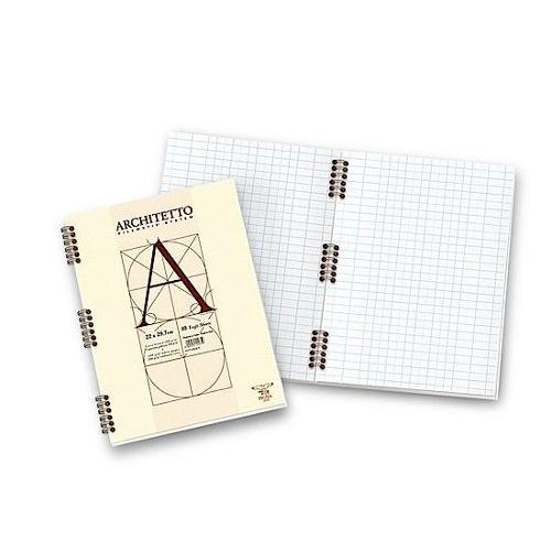 Pigna Quaderno con spirale A4 quadretti 10 mm 100 gr/mq ARCHITETTO 023038