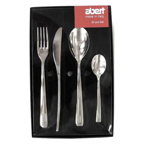 Abert Set posate tavola 24 pz Inox MIRAGE Cromo lucido LU921N24FR