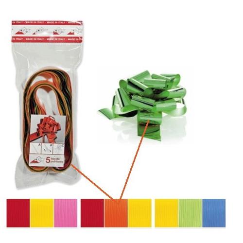 Star Set fiocchi regalo Acid Arancio (13 cm) 5 pz 54