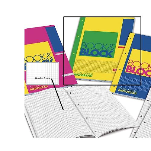 Blasetti Quaderno notes A4 quadretti 5 mm 80 gr/mq BOOK&BLOCK 5720