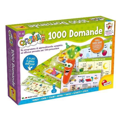 Lisciani Gioco educativo 1000 Domande CAROTINA 49363