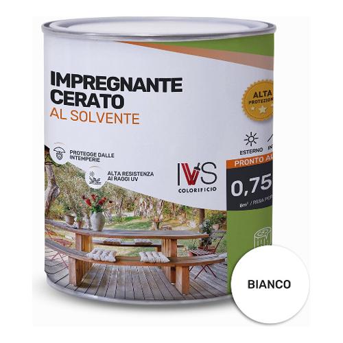 Ivs Impregnante sintetico per legno Bianco cerato barattolo 750 ml FS2499K00516V0