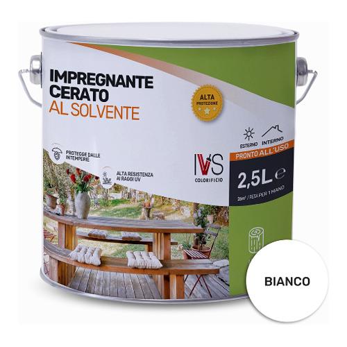 Ivs Impregnante sintetico per legno Bianco cerato latta 2,5 lt FS2499K00516DS