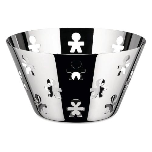Alessi Cestino tavola Inox (23x12,2cm) GIROTONDO Cromo lucido AKK05