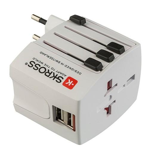 Poly Pool Adattatore da viaggio USA, Regno Unito, Europa, Asia Bianco 230V 10A PP2209