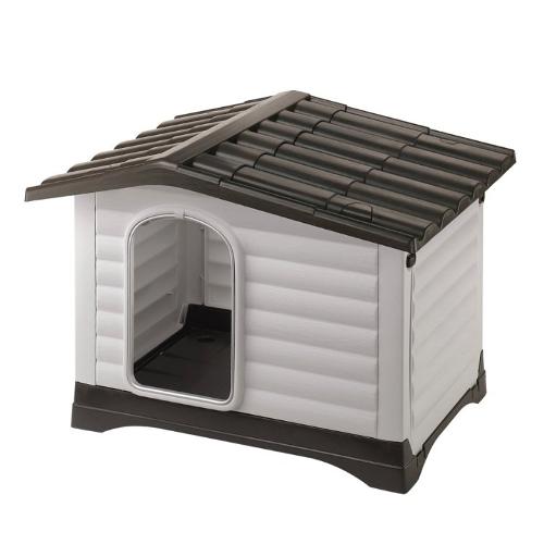Ferplast Cuccia esterno Dog Villa 70 taglia piccola Bianco e Nero (73x59x53 cm) 87253099