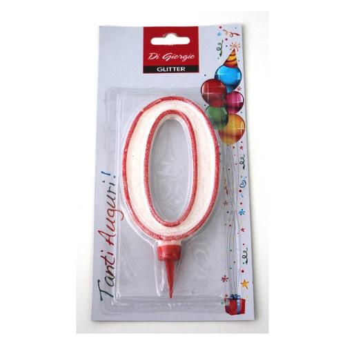 Cereria Di Giorgio Candela compleanno Nr. 0 Gigante (11cm) Assortito 58160 60