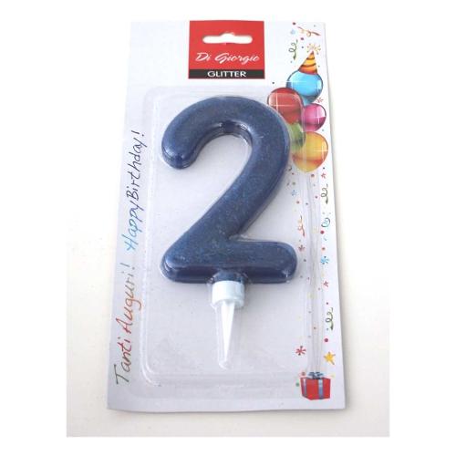 Cereria Di Giorgio Candela compleanno Nr. 2 Gigante (11cm) Assortito 58160 62