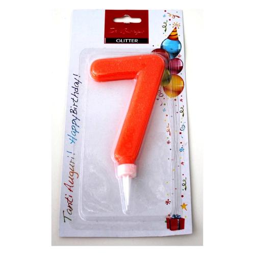 Cereria Di Giorgio Candela compleanno Nr. 7 Gigante (11cm) Assortito 58160 67