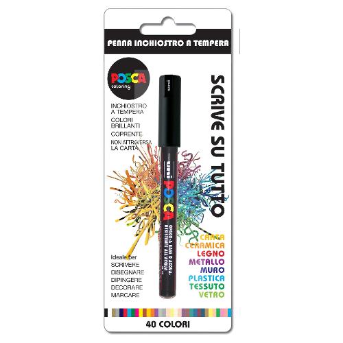 Uniposca Pennarello indelebile Nero tratto Fine - 0,7 mm M230349