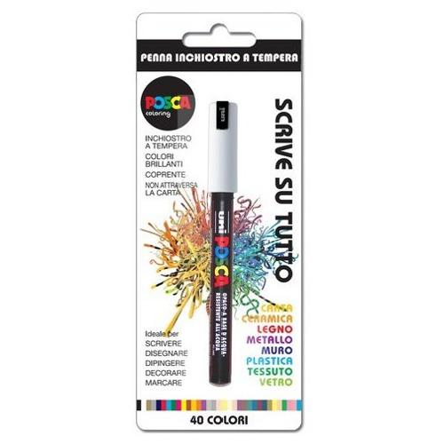 Uniposca Pennarello marcatore tratto Fine Bianco M230325