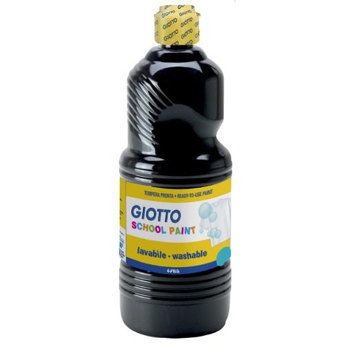 Fila Tempera GIOTTO School Paint Nero Flacone 250 ml con tappo dosatore 530824