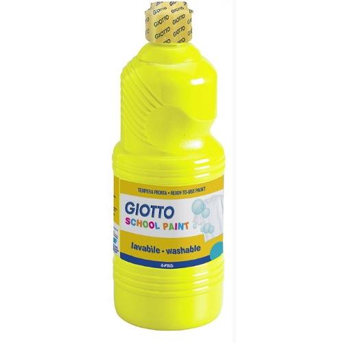 Tempera GIOTTO School Paint Giallo Flacone 250 ml con tappo dosatore 530802