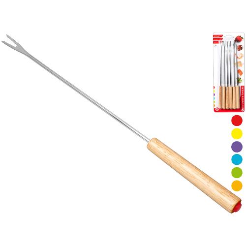 Home Set forchette fonduta 6 pz Inox (29cm) Natural