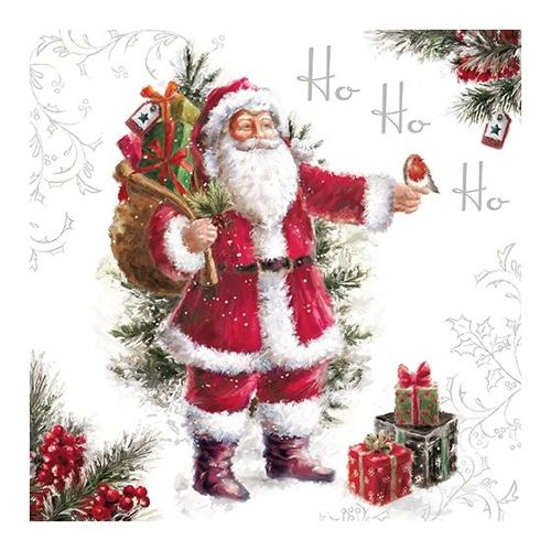 Pap Star Set tovaglioli monouso 20pz 3 Veli Santa claus CHRISTMAS 85036