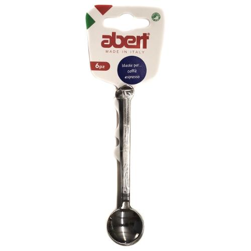Abert Set cucchiaini caffè 6 pz Inox (10,8cm) RIFLESSO Cromo lucido 0622