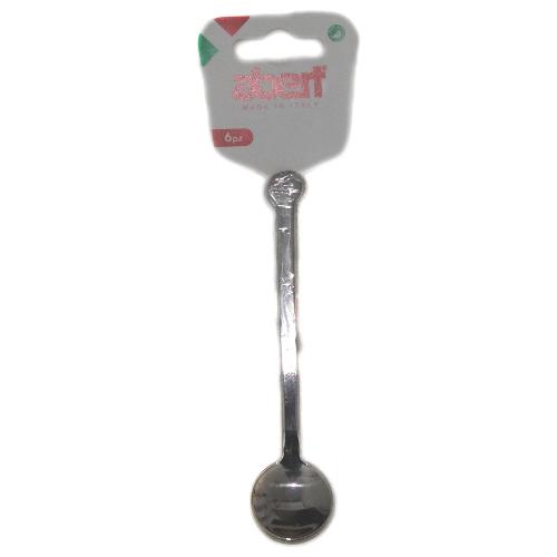 Abert Set cucchiaini caffè 6 pz Inox (13cm) RIFLESSO Cromo lucido 0621