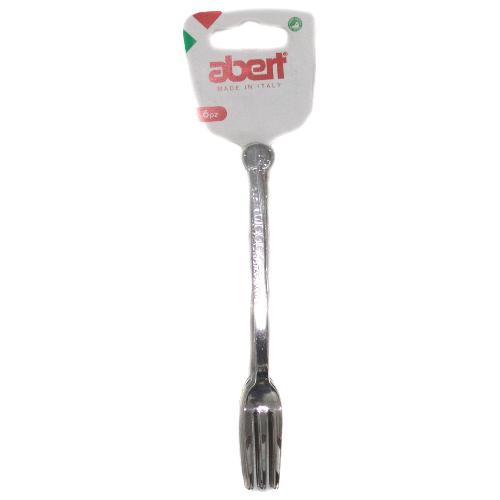 Abert Set forchette dessert 6 pz Inox (14,4cm) RIFLESSO Cromo lucido 0638