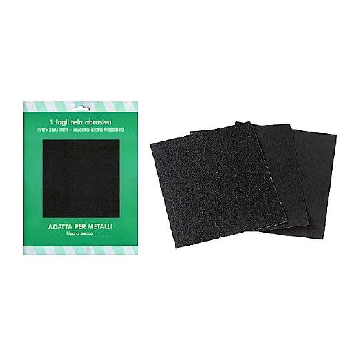Oreca OLD Set tela abrasiva Per Metallo (28x19 cm) 60 G 82664