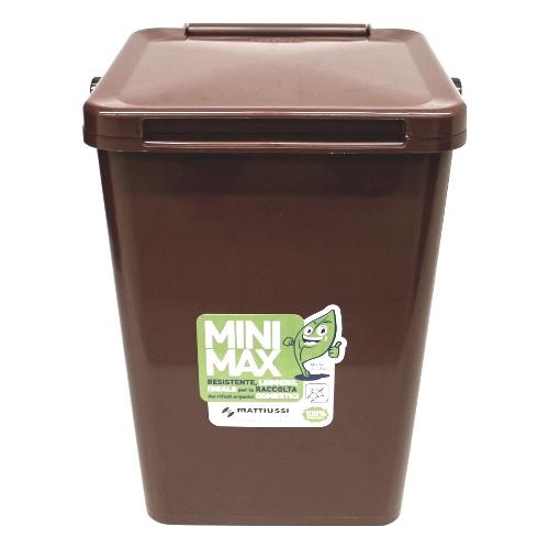 Mattiussi Ecologia Pattumiera (10L) MINIMAX Marrone A11122