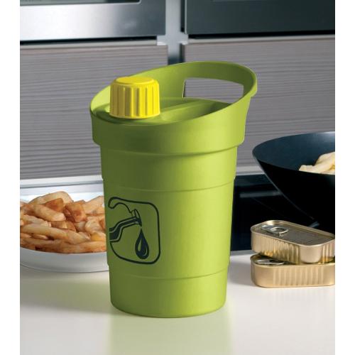 HOME Ricy Oil, Contenitore per Olio Usato, 3 L, Plastica, Verde :  : Casa e cucina