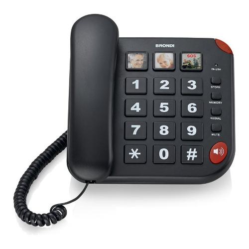 Brondi Telefono fisso BRAVO 15 Black
