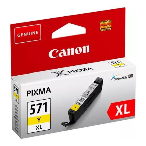Canon Cartuccia stampante Linea CLI-571 Giallo CHROMALIFE 100 Cli 571Y Xl 0334C004