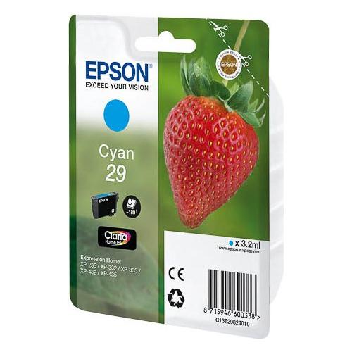 Epson Cartuccia stampante Serie Fragole Ciano CLARIA T29 C13T29824020