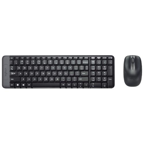 Logitech Tastiera e mouse MK SERIES Mk220 Combo Black 920 003721