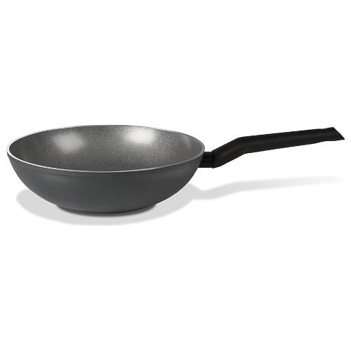 Tvs Wok Alluminio antiaderente padella 1 manico (28cm) ORIGINE Grigio 4N79328321