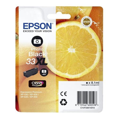 Epson Cartuccia stampante Serie Arance Nero CLARIA T33 Xl C13T33614022