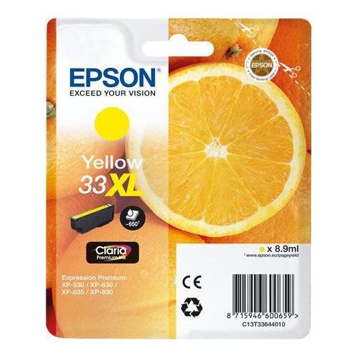 Epson Cartuccia stampante Serie Arance Giallo CLARIA T33 Xl C13T33644020