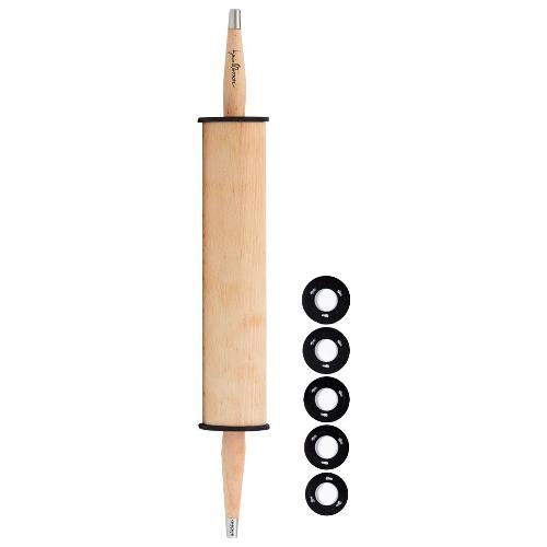 Ghidini Cipriano Mattarello Legno manico girevole (30cm) PASTICCERIA DI PRECISIONE IGINIO MASSARI Naturale 3522