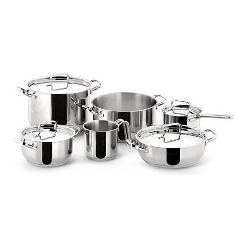 Lagostina Batteria pentole Inox 10 pz SFIZIOSA Cromo lucido 010740600010