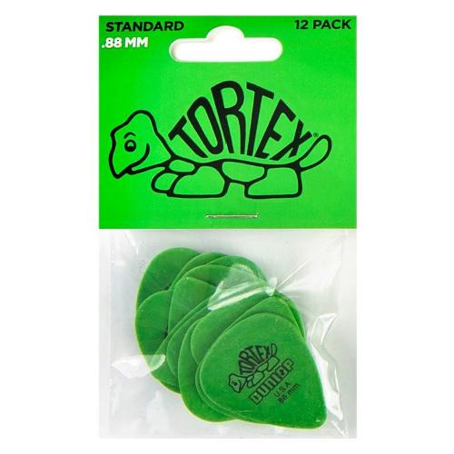 Dunlop Plettri TORTEX Standard 12pz Verde 418P 88