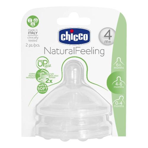 Chicco Tettarella Silicone 2 pz Flusso Regolabile 4m+ NATURAL FEELING 81035 2