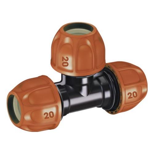 Claber Raccordo derivatore A T per Tubo Polietilene RAINJET per tubi 16,6 - 20 mm 90323