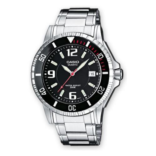 Casio Orologio COLLECTION Silver e Black MTD 1053D 1AVES