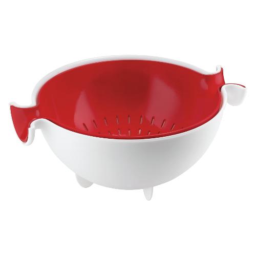 Guzzini Set scolatutto con contenitore MY KITCHEN Rosso 29250055