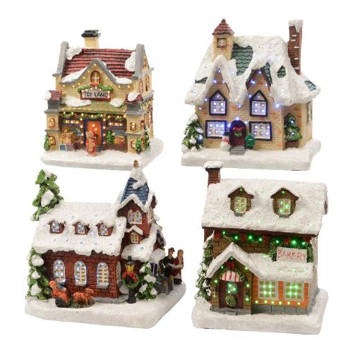 Kaemingk Casa con luci (9x11x12,5cm) Assortito 481084
