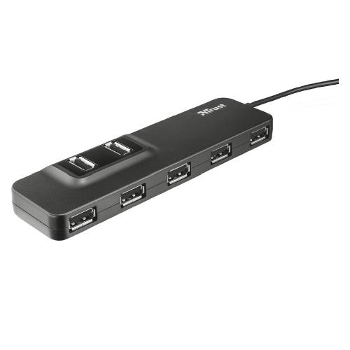 Trust Hub USB OILA 7 Porte USB 2.0 Black 7 porte 20576