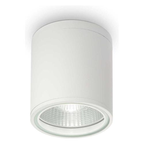 Ideal Lux Plafoniera da esterno GUN pl1 Bianco (11,5x11cm) 122663 1 luce - GU10 - Max 28W