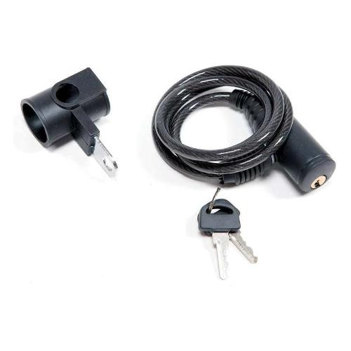 Bonin Lucchetto bici spirale con chiave (80x0,6cm) Nero ILL425
