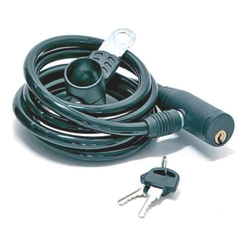 Bonin Lucchetto bici spirale con chiave (150x0,8cm) Nero ILL500