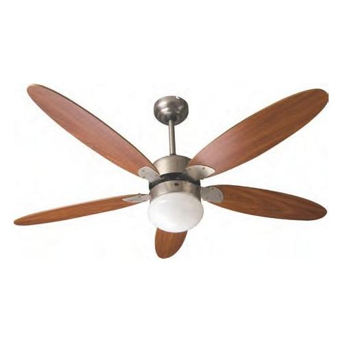 Ardes Ventilatore soffitto con luce CLOUD 130Wr Noce e Acciaio AR5A130WR (45cm)