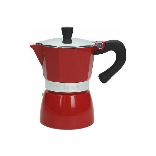 Tognana Caffettiera Alluminio 3 Tazze COFFEE STAR Rosso 4430034746