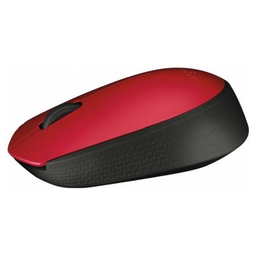 Logitech Mouse Consumer M SERIES M171 Black e Red 910 004641